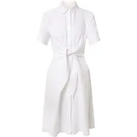 Ralph Lauren Classic Linen-Dress - White - 36