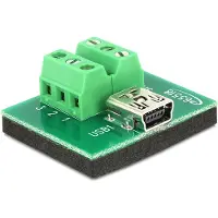 DeLOCK – Adapter Mini USB female > Terminal Block 6 pin (65518)