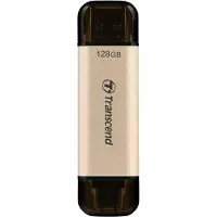 Transcend JetFlash 930C USB-A ja USB-C 3.2 Gen 1 128 Gt -muistitikku, kulta