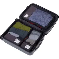 Troika BUSINESS PACKING CUBES, Musta, Harmaa, 390 mm, 270 mm, 40 mm, 465 g, 390 mm (BBG56/GY)