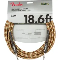 Fender Professional Series Tweed -instrumenttikaapeli, suora, suora Desert camo 186 jalkaa