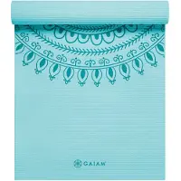 Gaiam Marrakesh Yoga Mat 6Mm Premium - Blue - ONE SIZE
