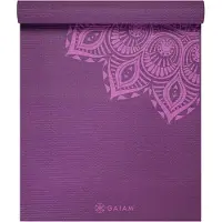 Gaiam Purple Mandala Yoga Mat 6Mm Premium - Purple - ONE SIZE