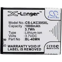 123accu LG C395 C395C Xpression C395 akku 1000 mAh
