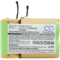 123accu Black+Decker V3600 V3603 V3610 akku 3000mAh / 10.80Wh