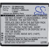 123accu Samsung Galaxy Core Max Galaxy Core Max Duos SM-G5108 akku 2000 mAh