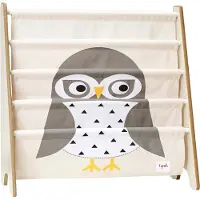 3 Sprouts Kirjahylly - 62x25x61 - Pöllö - - OneSize - Kirjahyllyt