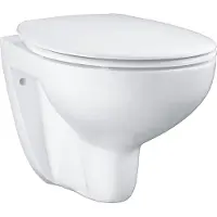 GROHE Bau Keraaminen seinälle asennettava WC-istuin hitaasti sulkeutuvalla kannella, 39351000