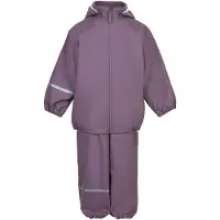 CeLaVi Basic Rainwear Set -Recycle Pu - Purple - 128-134