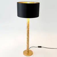 Holländer Design-pöytävalaisin Cancelliere Rotonda, Messinki/kulta, Olohuone/ruokailutila, Tekstiili/kangas/silkki, Design