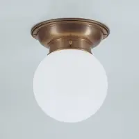 BERLINER MESSINGLAMP Kattovalaisin JIM, himmennettävä, Pronssi/messinki, Eteinen, Messinki