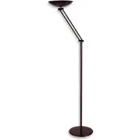 Aluminor Led uplight lattiavalaisin Lib V, himmennettävä, Tumma puu, Olohuone/ruokailutila, Metalli, Moderni