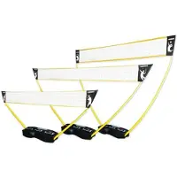 Hammer Sport 3-I-1 Set Lentopallo Sulkapallo, Tennis