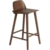 Muuto Nerd baarituoli, 65 cm, petsattu tummanruskea