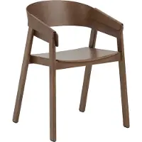 Muuto Cover tuoli, käsinojallinen, petsattu tummanruskea