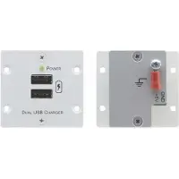 Kramer W-2UC(B) WALL PLATE INSERT -DUAL PORT USB CHARGER (80-80228290)