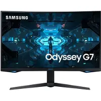 Samsung G Series Odyssey G7, 81,3 cm (32"), 2560 x 1440 pikseliä, Quad HD, QLED, 1 ms, Musta (LC32G74TQSUXZG)