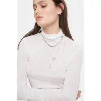 Denim Hunter 01 The Rollneck - White - L
