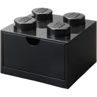 LEGO Desk Drawer 4 säilytyslaatikko, musta