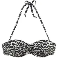 LASCANA Bikinitoppi 'Clara' beige / musta