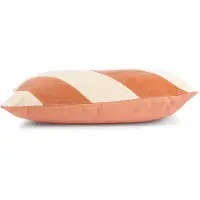 HK Living Raidallinen tyyny 40x60 cm Persikka-kerma