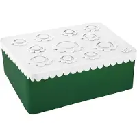 Blafre - Kukka Eväsrasia 3 lokeroa 14x19 cm Valkoinen/Tummanvihreä
