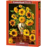 Castorland Sunflowers in a Peacock Vase 1000p palapeli