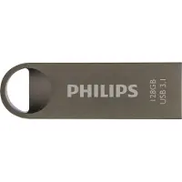 Philips Moon Edition 3.1, 128 GB, USB A-tyyppi, 3.2 Gen 1 (3.1 Gen 1), Ilman suojusta, 5,4 g, Harmaa (FM12FD165B/00)