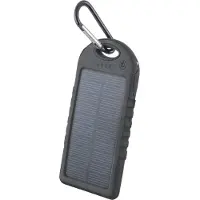 TFO Setty Aurinkokenno Power Bank vara-akku taskulampulla - 5000 mAh - Musta
