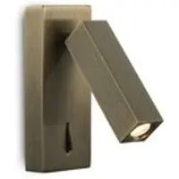 MANTRA Tarifa LED seinävalaisin 3W 3000K 15cm antiikkimessinki