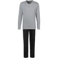 s.Oliver Pitkä pyjama meleerattu harmaa / musta
