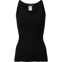 Rosemunde Rwbelle Silk U-Neck Strap Elastic T - Black - L