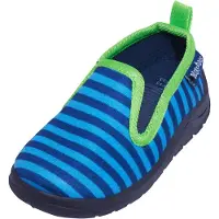 Playshoes Sisäkengät 'Ringel' marine / taivaansininen / limetti