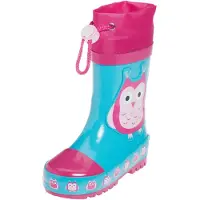 Playshoes Kumisaappaat 'Eule' sininen / vaalea pinkki / tumma pinkki | 26,5 | boy