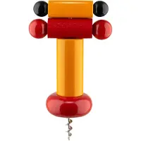 Alessi Sottsass korkkiruuvi, keltainen - punainen - musta