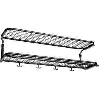 Essem Design Classic 650 -hattuhylly Musta/kromi, 2 tasoa, 80 cm