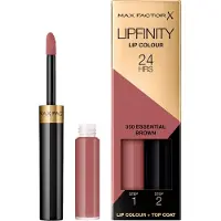 Max Factor Lipfinity 2-step Long Lasting Lipstick, 350 Essential Brown