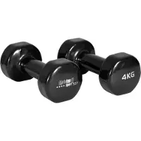 Christopeit Sport Käsipainot 2 x 4 kg, musta