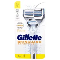 Gillette Skinguard Sensitive -parranajokone & 2 terää
