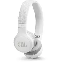 JBL Live 400BT, Langallinen & langaton, 20 - 20000 Hz, Puhelut/Musiikki, 185,8 g, Kuulokkeet, Valkoinen (JBLLIVE400BTWHT)