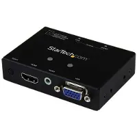 StarTech.com 2x1 VGA + HDMI to VGA Converter Switch with Priority Switching - 1080p