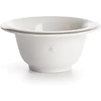 Muhle Porcelain Shaving Bowl Platinum Rim White