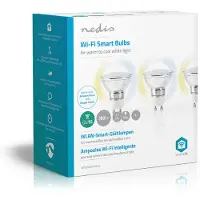 Nedis SmartLife älykäs LED-lamppu, WiFi, GU10, 400 lm, valkoinen, 3 kpl