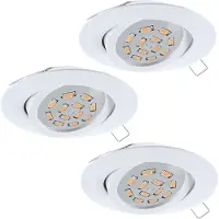 Eglo Uppospotti Eglo Tedo 3-os Ø 80 mm Suunnattava Valkoinen