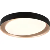 TRIO Zeta LED kattovalaisin 24W 48,5cm musta/kulta starlight
