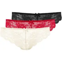 LASCANA Stringit kerma / punainen / musta