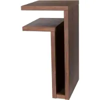 Maze F-shelf seinähylly, vasen, pähkinä