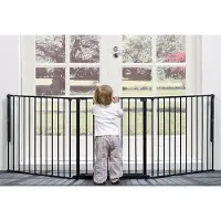 Babydan turvaportti Olaf X 90-223cm, musta