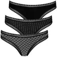 LASCANA Stringit harmaa / musta