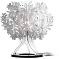 Slamp Pöytävalaisin , FIORELLA, Valkoinen, Olohuone, Muovi, Design